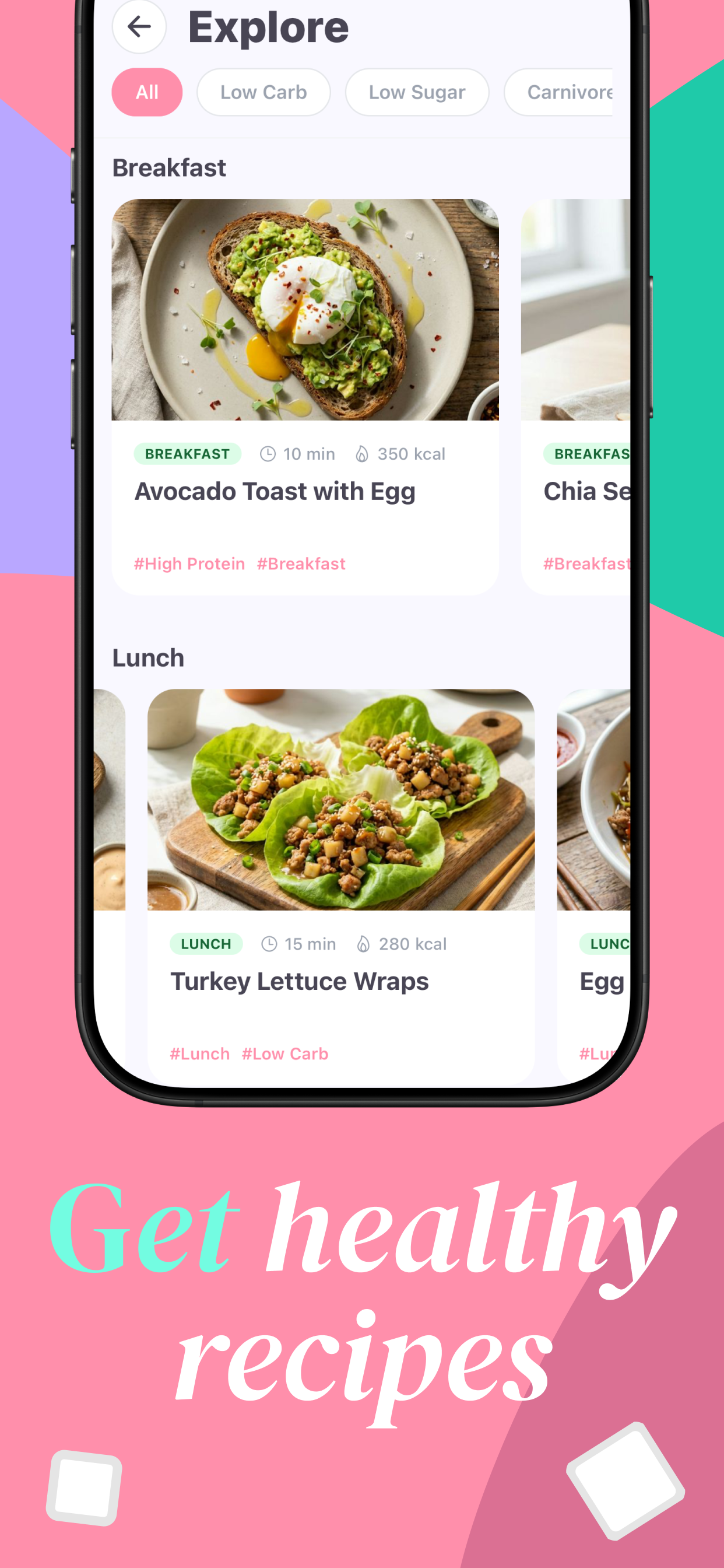 Sweet Off daily calorie and sugar limit tracker interface
